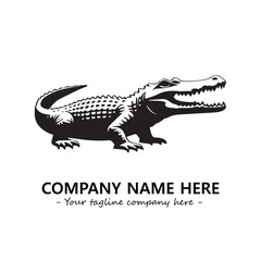 Crocodile logo company design vector illustration