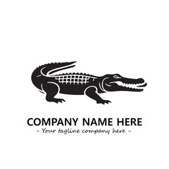 Crocodile logo company design vector illustration
