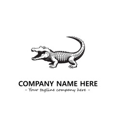 Crocodile logo company design vector illustration