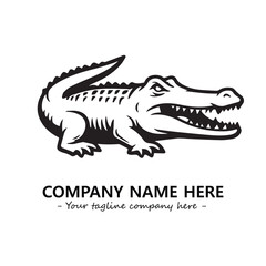 Crocodile logo company design vector illustration