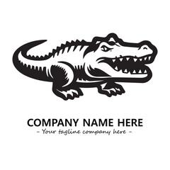 Crocodile logo company design vector illustration