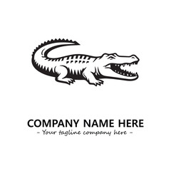 Crocodile logo company design vector illustration