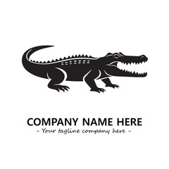 Crocodile logo company design vector illustration