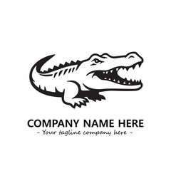 Crocodile logo company design vector illustration