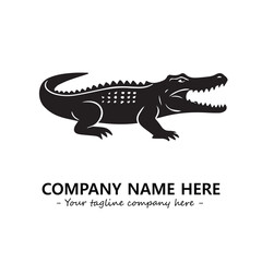 Crocodile logo company design vector illustration