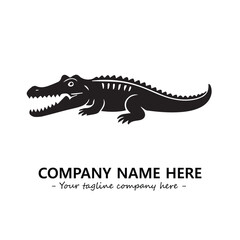 Crocodile logo company design vector illustration