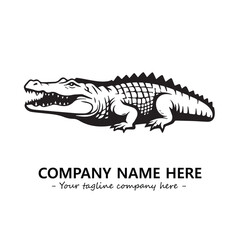 Crocodile logo company design vector illustration