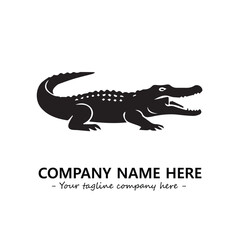 Crocodile logo company design vector illustration
