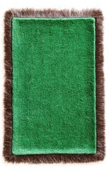 green carpet isolated on white