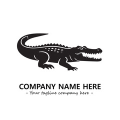 Crocodile logo company design vector illustration