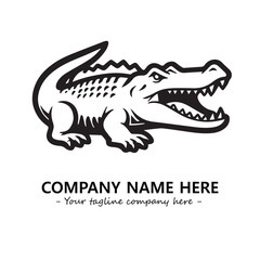 Crocodile logo company design vector illustration