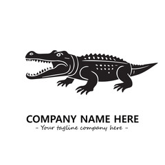 Crocodile logo company design vector illustration