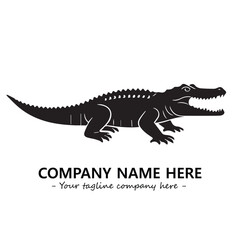 Crocodile logo company design vector illustration