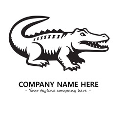 Crocodile logo company design vector illustration