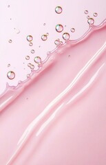 pink water drops