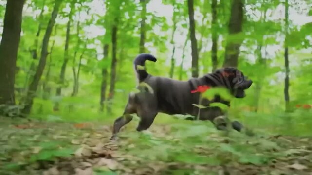 Shar Pei Running