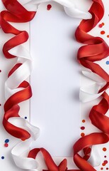red and white ribbon