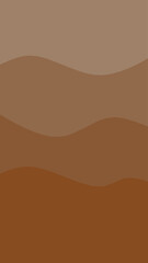 Layered Brown Wave Abstract Background