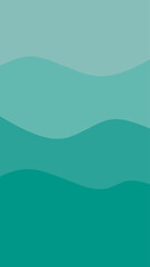 Layered Teal Wave Abstract Background