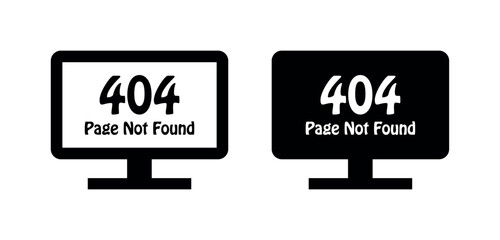 404 error icon. 404 page not found symbol. error code 404 repair internet warning for browser, app, website, ui , ux etc. 404 error png and vector illustration on transparent background