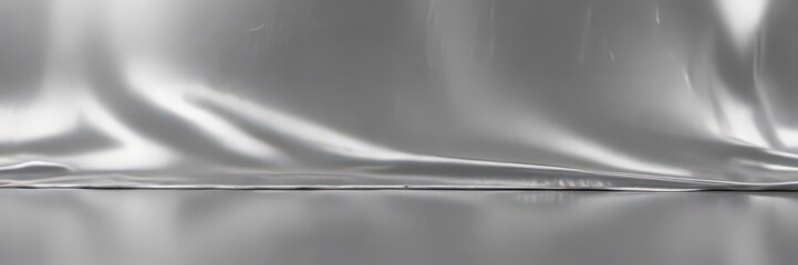 Sleek silver foil backdrop, elegant metallic sheen,  design,  abstract,  ripple