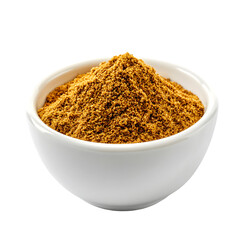 Aromatic Cumin Powder in White Bowl, Close-up Shot