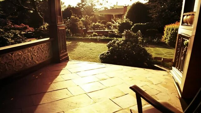 empty rocking chair symbolizing remembrance on widows day, Enjoy the past by reminiscing about the past.