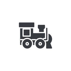 Toy train vector icon