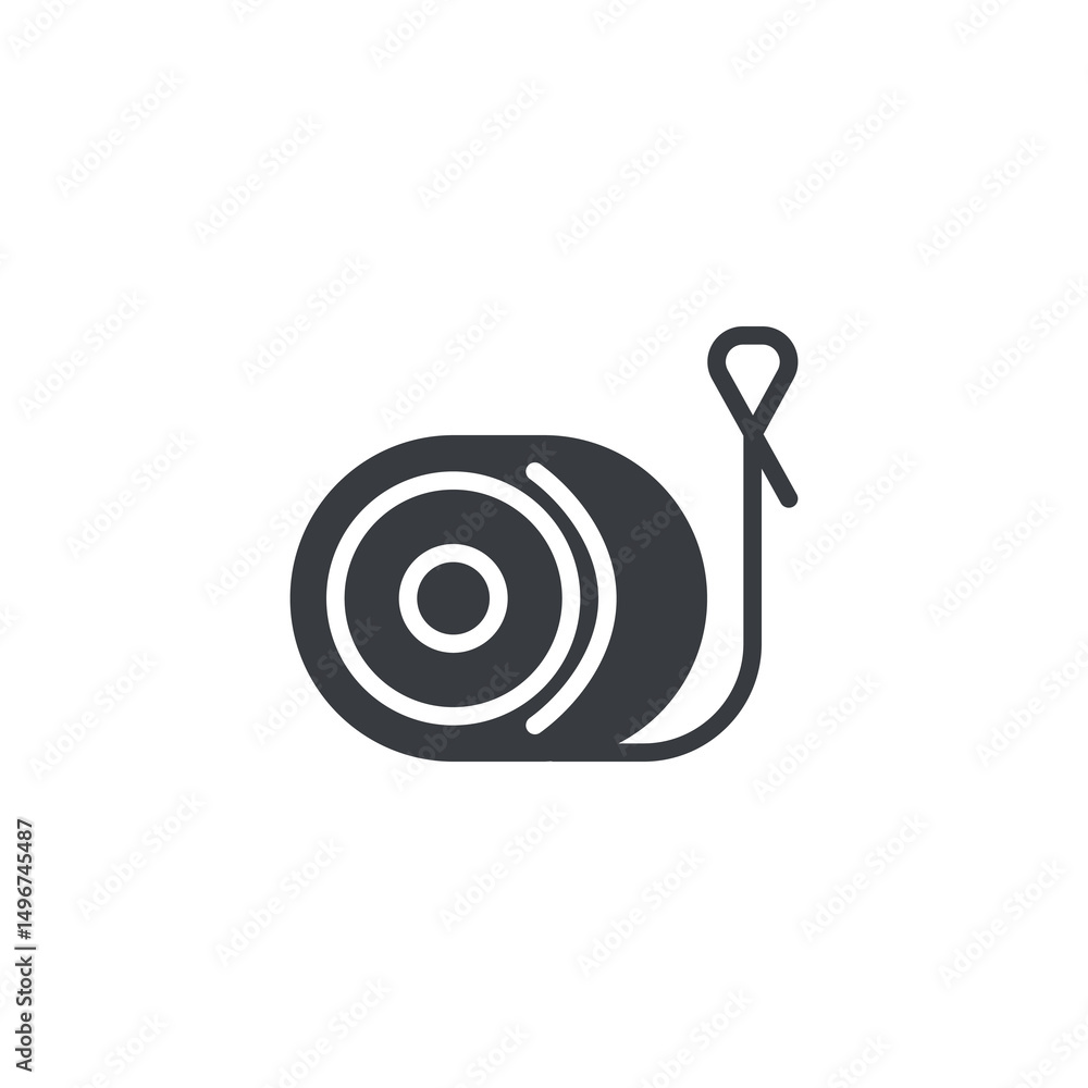 Aufkleber yo-yo with string vector icon