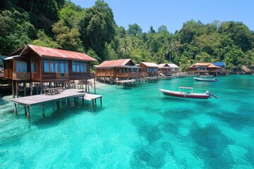 Obraz premium Tropical Island Resort (1)