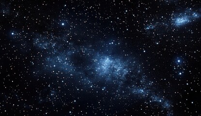 Naklejka premium A Vast Expanse of Stars and Galaxies in a Deep Space Nebula, Portraying the Mysteries of the Universe as Seen from Earth on a Clear Night