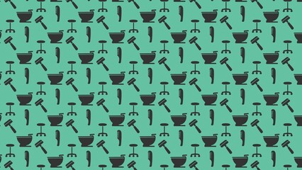 Obraz premium SEAMLESS VECTOR WASHROOM PATTERN DESIGN