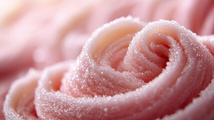 close up of rose petals Frosted Sugar Swirls