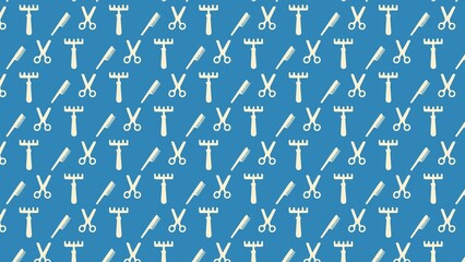 Vector seamless salon pattern design