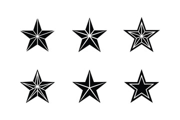 Obraz premium star silhouette vector illustration