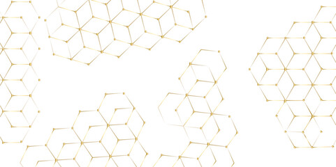 Abstract technology background with hexagons. modern geometric hexagon shape Poster, wallpaper, Landing page. geometric hexagonal, triangle, shape. Vector illustration. can be used in cover design.