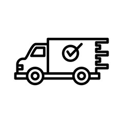 in delivery Shopping and E-commerce Icon