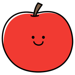 red apple cartoon