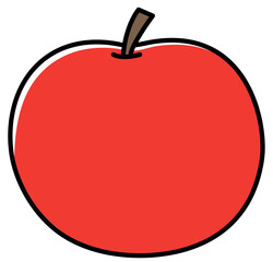 red apple vector