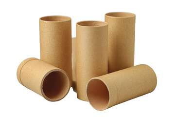 [Transparent Background PNG]Recycled Paper Tubes for Packaging