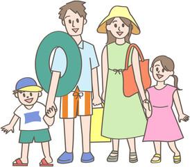 家族で夏のお出かけ