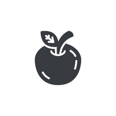 Apple fruit vector icon