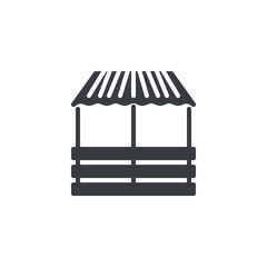 Livestock housing vector icon