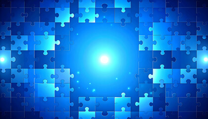 Strategic Business Puzzle Firefly Template Infographics