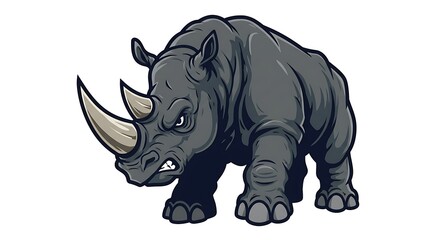 rhino vector illustration