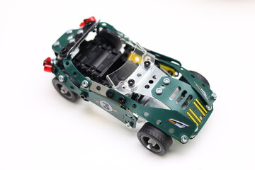 toy car isolated on white