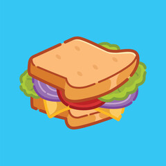 sweet and cute food vector