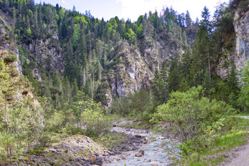 Hiking Trail in the Rofan Mountains, Tyrol, Austria