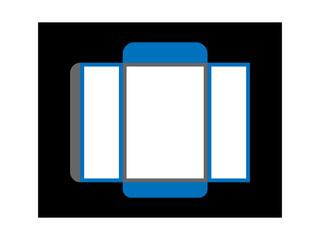 Set of open and closed boxes. Cardboard box. Vector illustration.