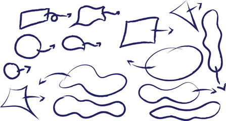 Crayon & Chalk Speech Bubble Set – Hand-Drawn Sketchy Chat Clouds, Thought Balloons, and Oval Dialogue Boxes in Doodle Style for Comics & Cartoon